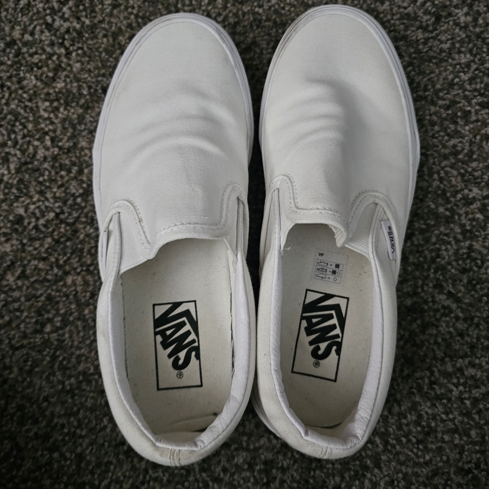 Excellent Condition White Vans - image 1